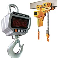 Los mejores  - OUKANING OCS-T 5000KG Patalla LED Inteligente Báscula Electrónica Digital Portátil con Gancho Resistente Crane Escala…